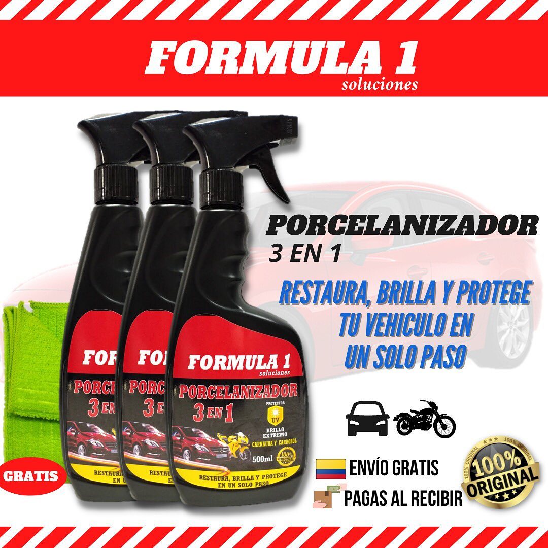 Porcelanizador Fórmula G1 promo x3