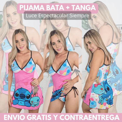 Pijama Bata Tanga Talla Unica