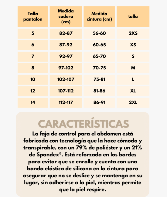 Control de 4bdomen Tipo Tanga