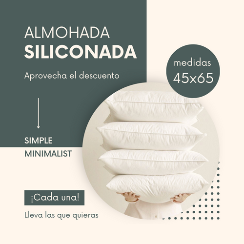 Almohada siliconada 45cm x 65cm