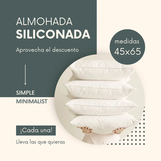 Almohada siliconada 45 x 65 cm