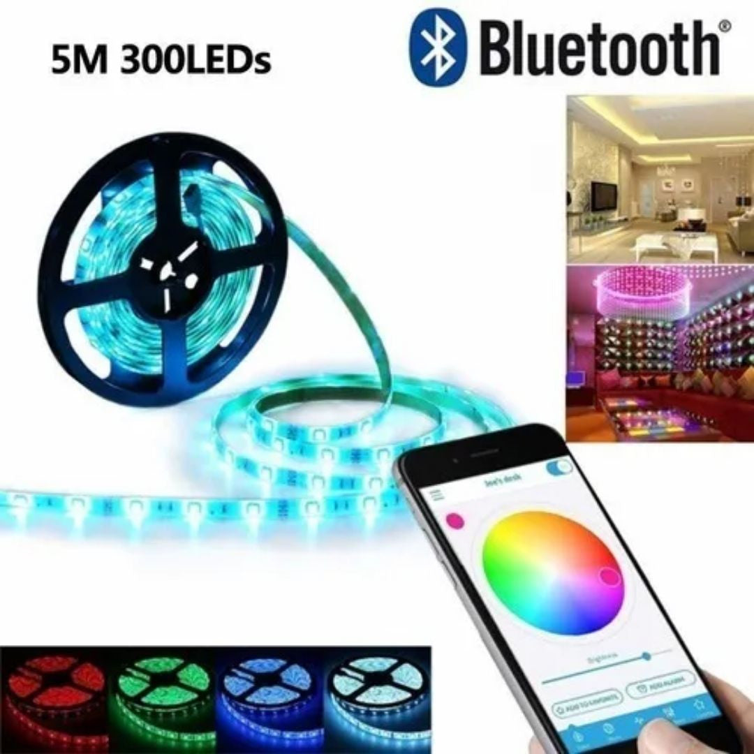 Cinta De Luz Led Multicolor Rgb 5 Metros